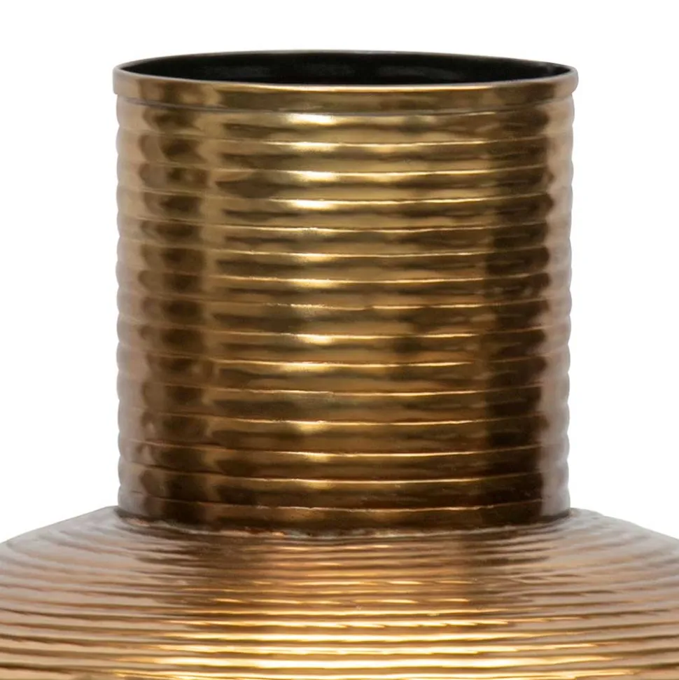 Bauchige Vasen in Altmessingfarben - Miriam (2er Set)