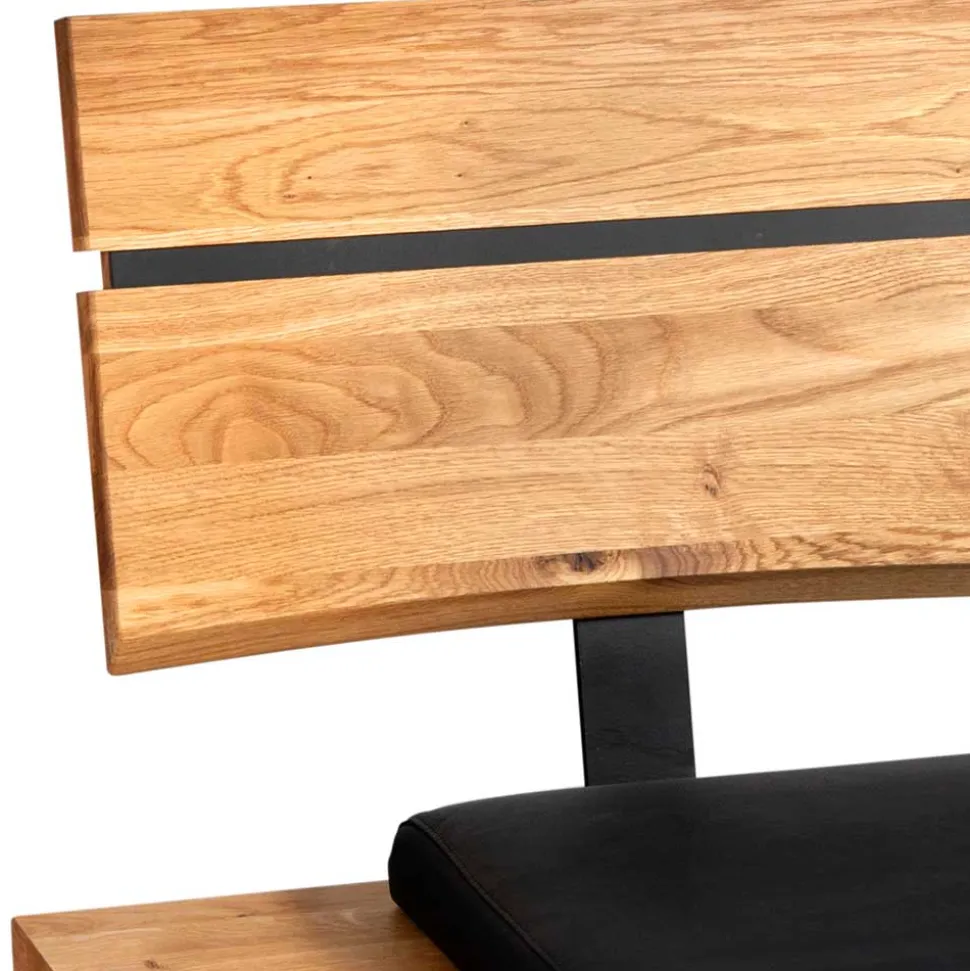 Baumkanten Bank mit Lehne für Esstisch - Jessmine