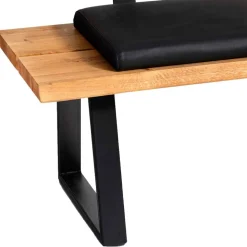 Baumkanten Bank mit Lehne für Esstisch - Jessmine