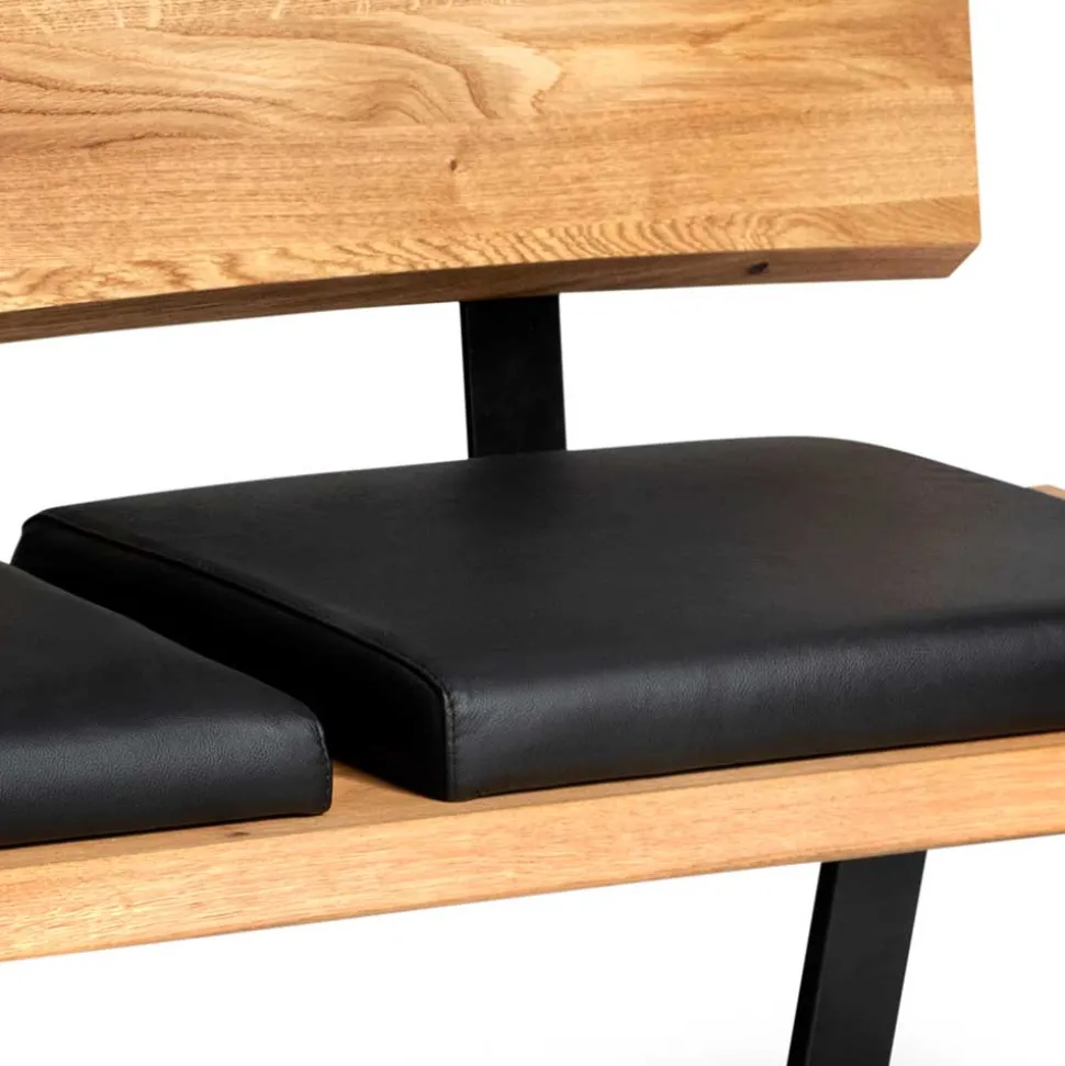 Baumkanten Bank mit Lehne für Esstisch - Jessmine