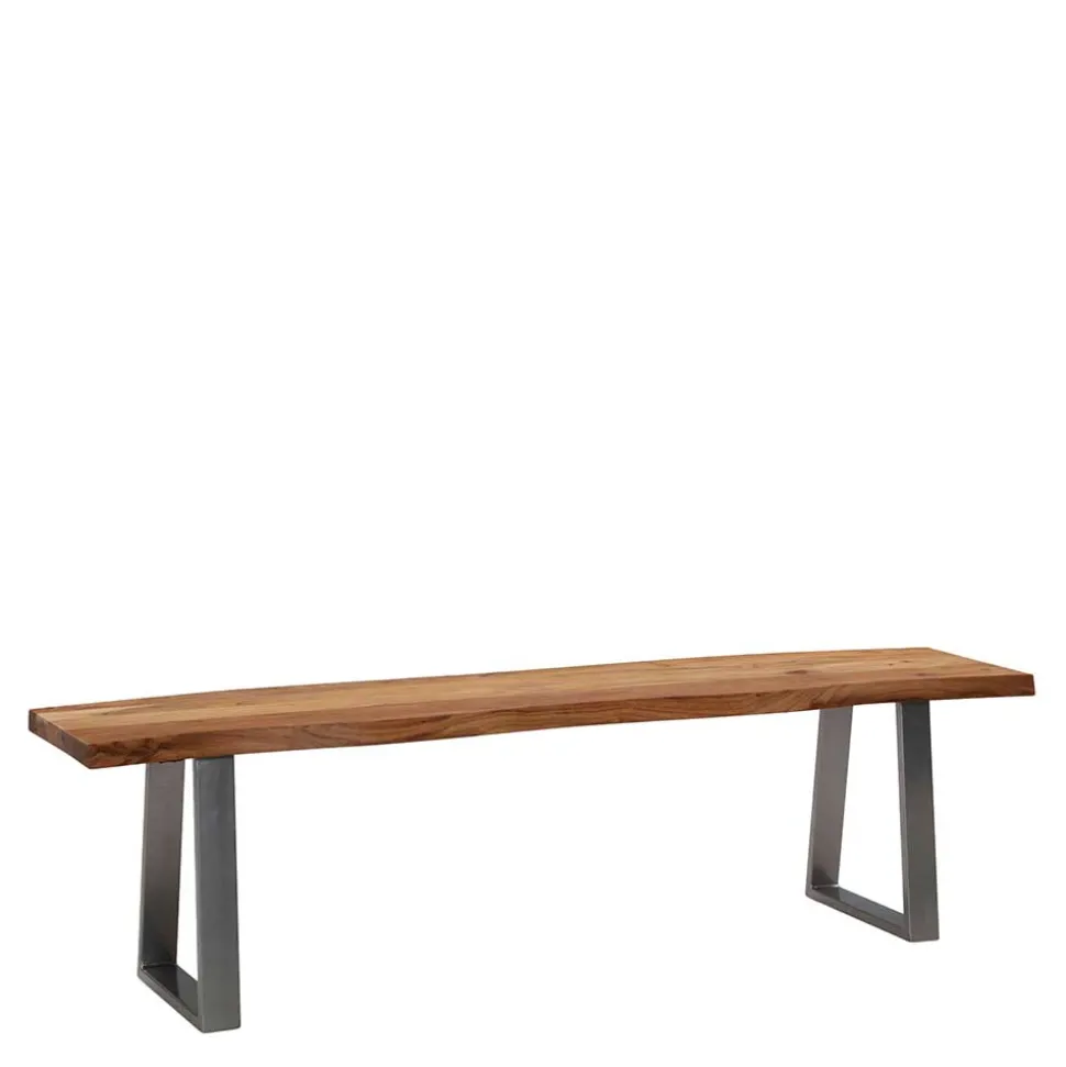 Baumkanten Essbank aus Akazie Massivholz - Yukon