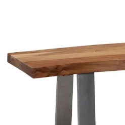 Baumkanten Essbank aus Akazie Massivholz - Yukon