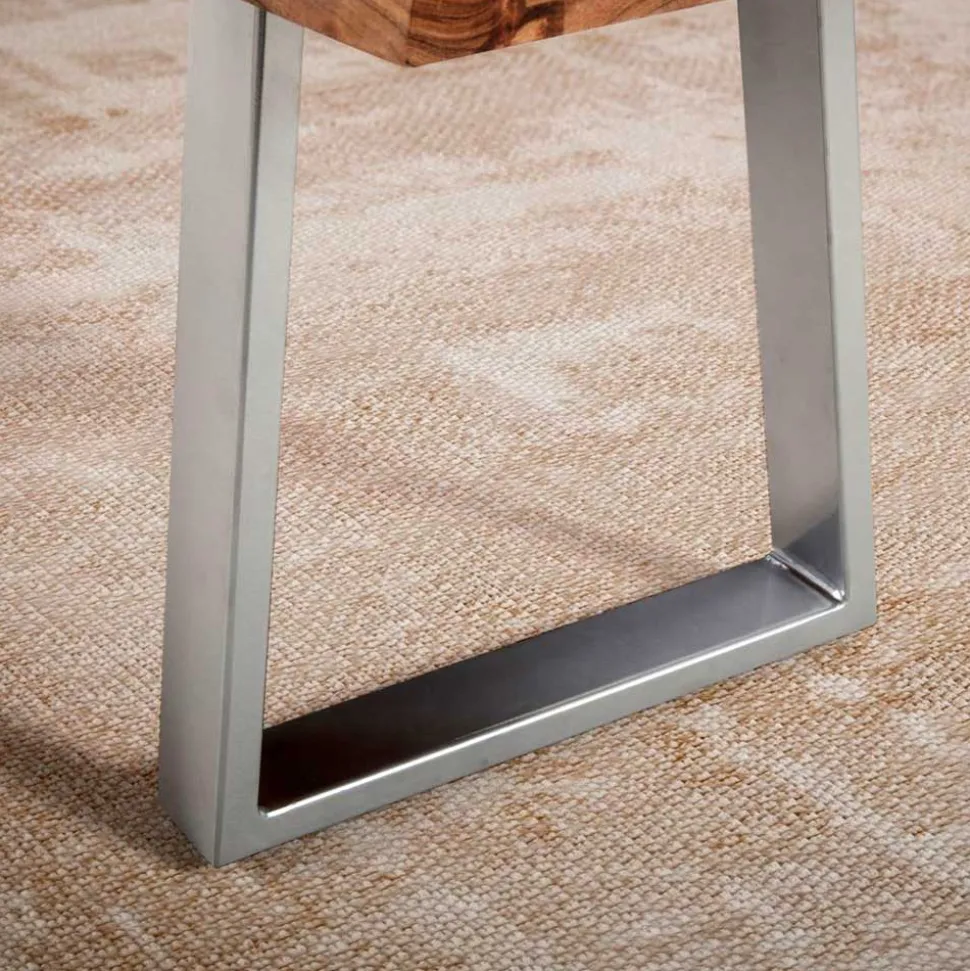 Baumkanten Essbank aus Akazie Massivholz - Yukon