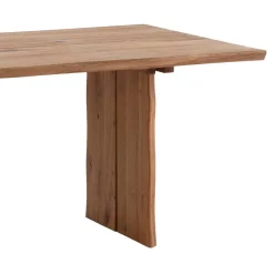 Baumkanten Esstisch Sympatia aus Wildeiche Massivholz