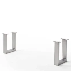 Baumkanten Esstischbank mit Bügelgestell - Lydija