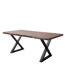 Baumkanten Esszimmertisch in Walnuss - Adakras