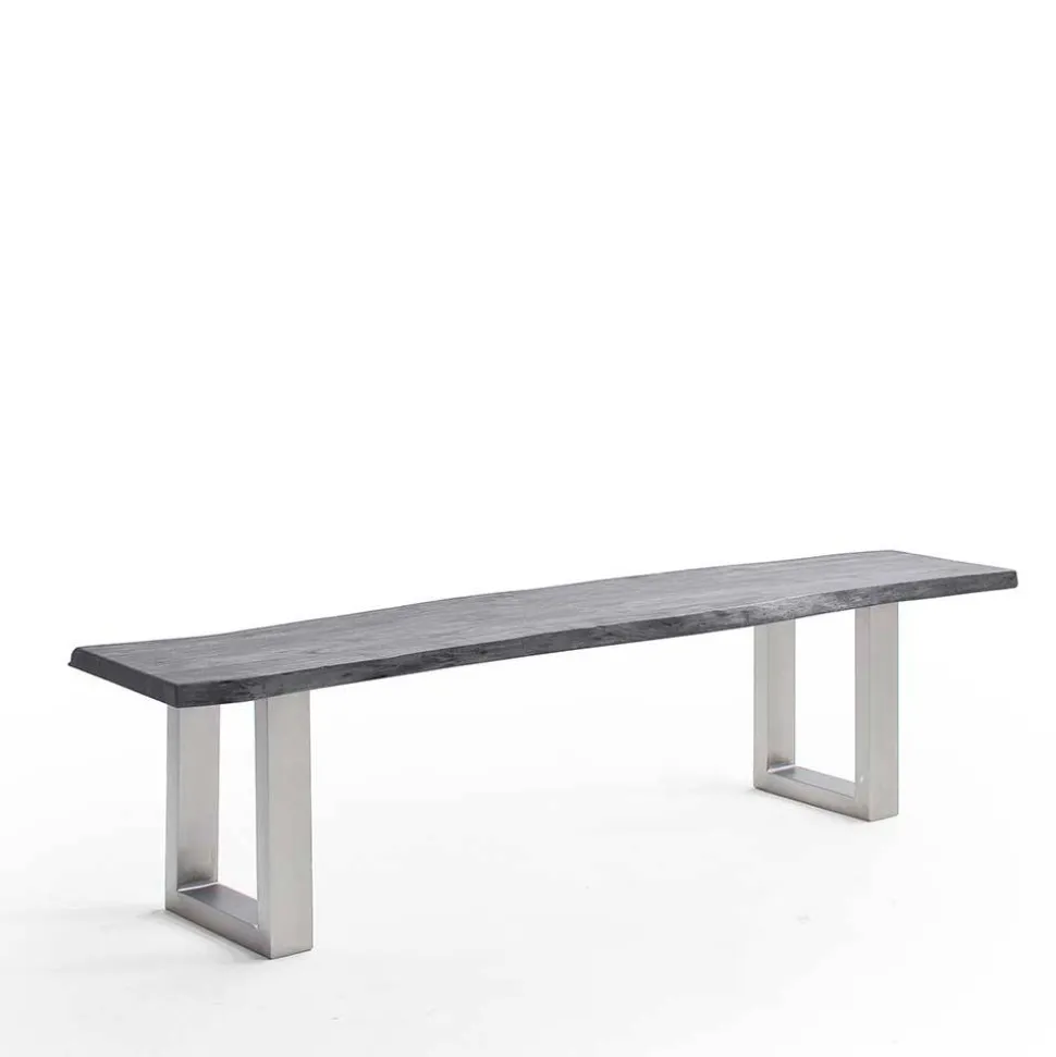 Baumkanten Küchenbank in Akazie Grau - Clause