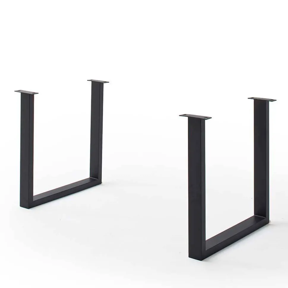 Baumkanten Küchentisch in Akazie Grau - Balanza