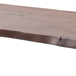 Baumkanten Tisch aus Akazie in Walnuss Braun - Rodrico