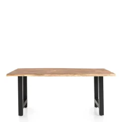 Baumkanten Tischgruppe Set - Bryan (fünfteilig)