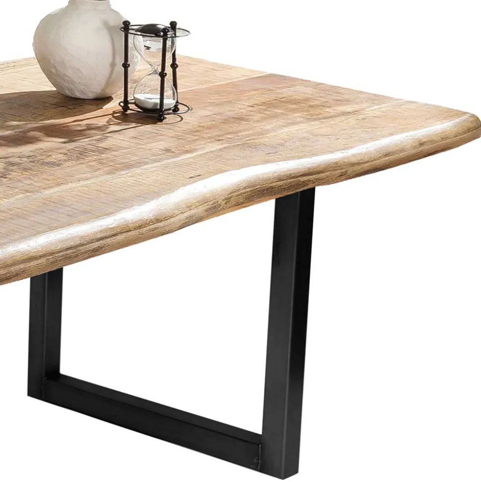 Baumkantentisch aus Mangobaum Massivholz - Danae