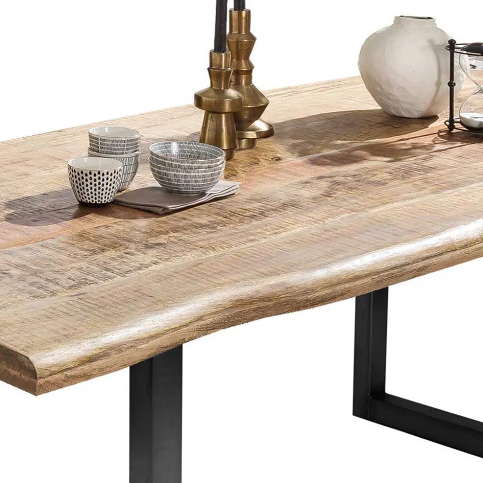 Baumkantentisch aus Mangobaum Massivholz - Danae