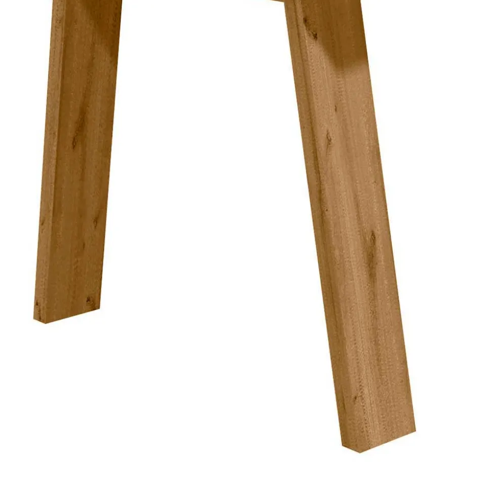 Baumkantentisch komplett aus Eiche massiv - Francena