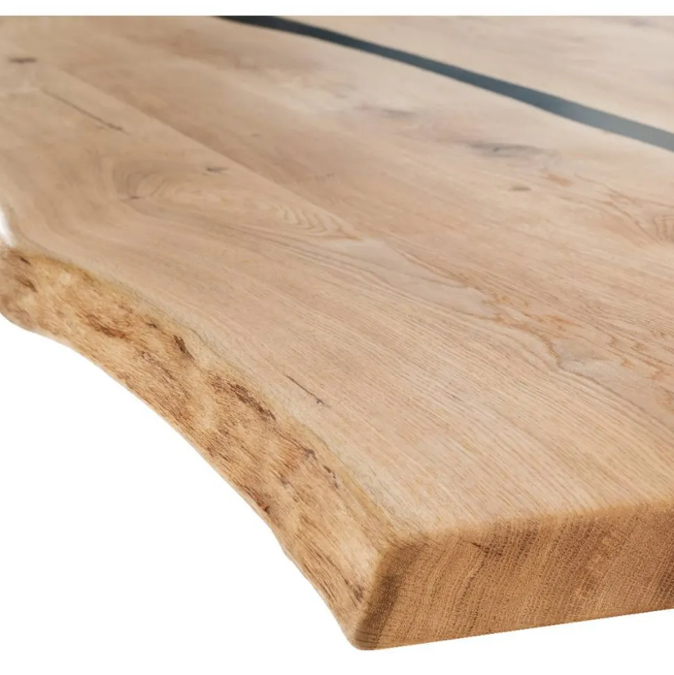 Baumkantentisch mit Epoxid-Harz-Einlage - Cocktail