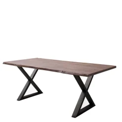 Baumkantentisch mit X Gestell - Geniasan