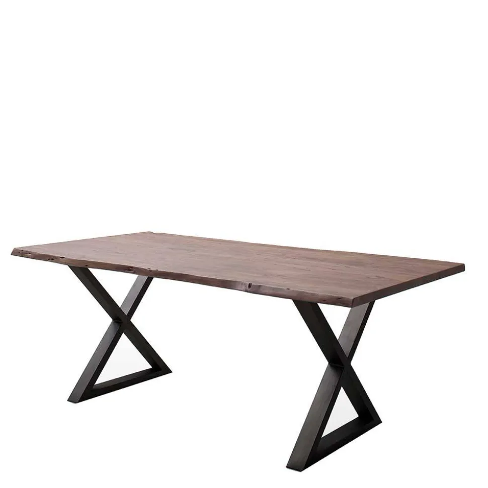Baumkantentisch mit X Gestell - Geniasan