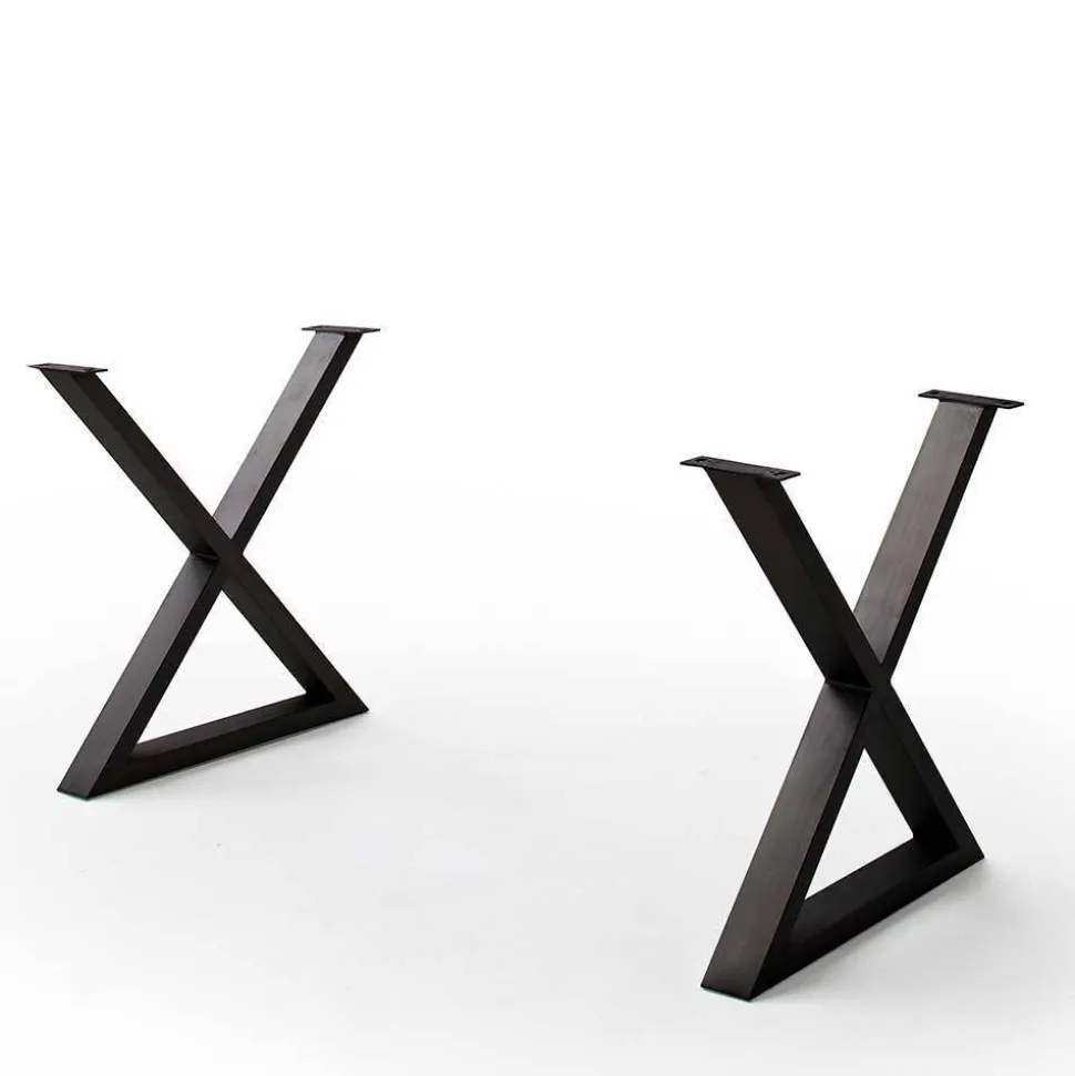 Baumkantentisch mit X Gestell - Geniasan