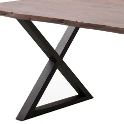Baumkantentisch mit X Gestell - Geniasan