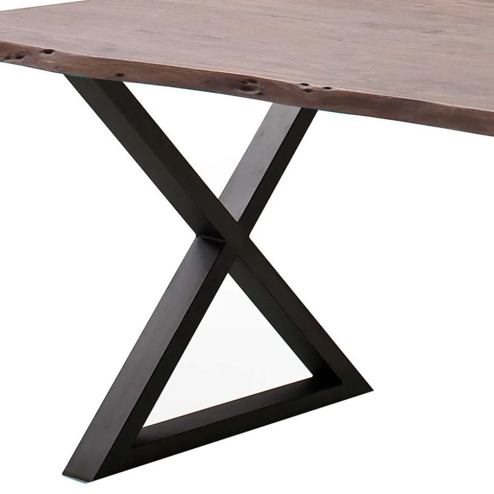 Baumkantentisch mit X Gestell - Geniasan