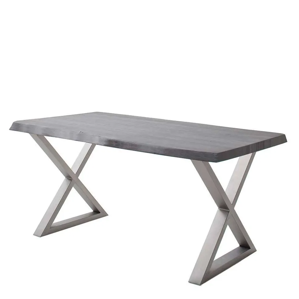 Baumkantentisch mit X-Gestell - Jucaras