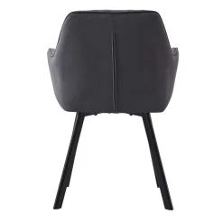 Baumkantentisch und Samtstühle Set - Omanu (fünfteilig)