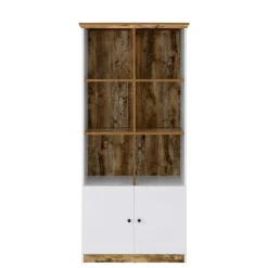 Bücherregal in Holz verwittert Dekor - Heico