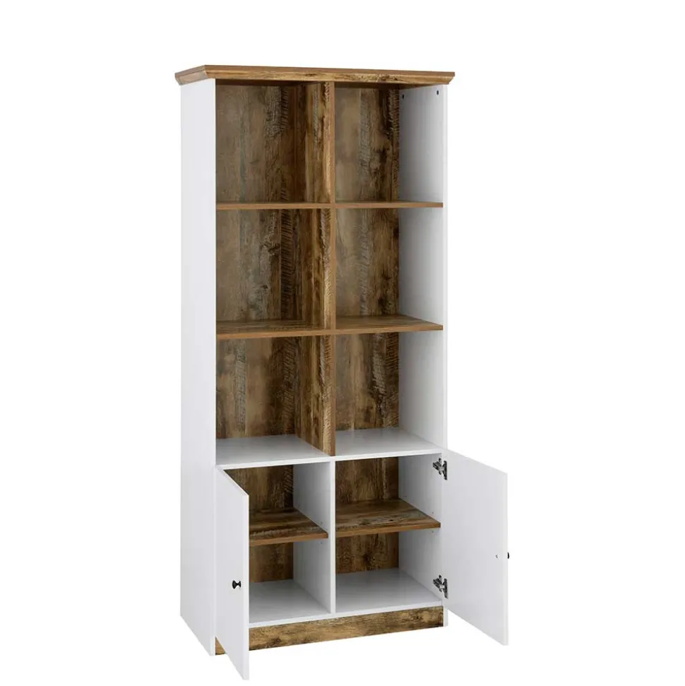 Bücherregal in Holz verwittert Dekor - Heico