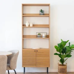 Bücherregal mit Eiche Furnier - Virona