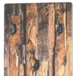Bedruckte Garderobe im Vintage Holz Dekor - Cuyano