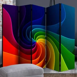 Bedruckter Paravent in Regenbogenfarben - Mapel