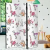 Bedruckter Paravent mit Origami Dinos - LittleBill