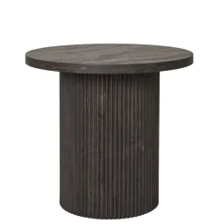 Beistelltisch in Dunkelbraun Holzoptik - Nirameso