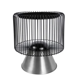 Beistelltisch in Schwarz Marmorplatte - Davork