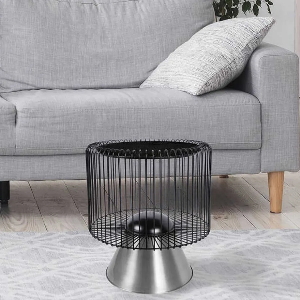 Beistelltisch in Schwarz Marmorplatte - Davork