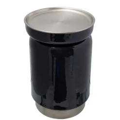 Beistelltisch in Silber mit Anthrazit - Gulia