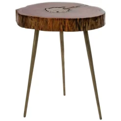 Beistelltisch mit Baumscheibe Platte - Sibyella