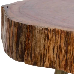 Beistelltisch mit Baumscheibe Platte - Sibyella