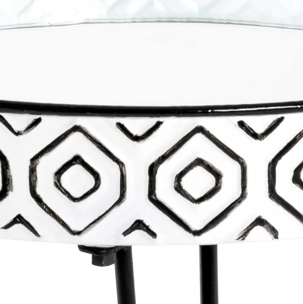 Beistelltisch mit Platte aus Spiegelglas - Elba