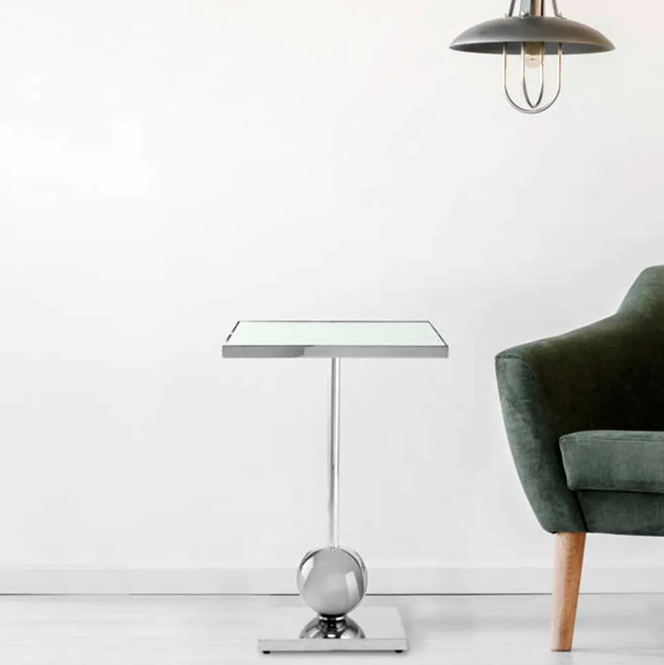 Beistelltisch mit Spiegelglas-Platte - Lusa