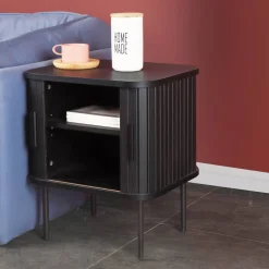 Beistelltisch Nachtkommode mit Schiebetüren - Lurymav