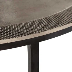 Beistelltische in Nickel Antik - Robot (zweiteilig)