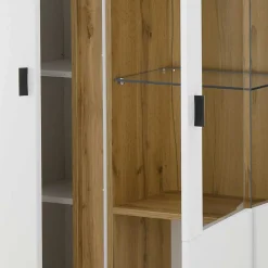 Beleuchtete TV Anbauwand Möbelset - Racelyn (dreiteilig)