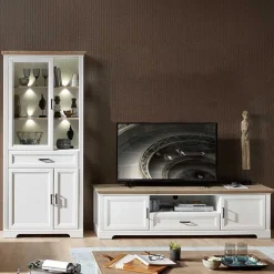 Beleuchtetes Landhaus Wohnmöbel Set - Sinolita (zweiteilig)