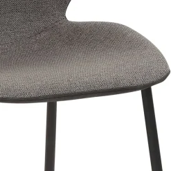 Bequemer Barstuhl in Anthrazit & Schwarz - Ambrogio