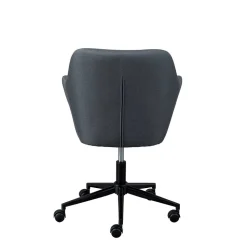 Bequemer Büro Polsterstuhl in Grau Stoff - Jayant