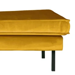 Bequemes Daybed mit Samt Nustra in Gelb