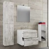 Betonoptik Badezimmermöbel Set - Salvadore (vierteilig)