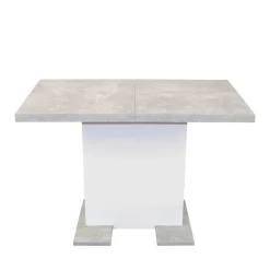 Betonoptik Säulentisch & Freischwinger - Gates (fünfteilig)