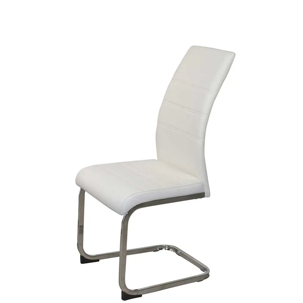 Betonoptik Säulentisch & Freischwinger - Gates (fünfteilig)