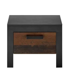 Bett & Nachtkommode 140x200 cm - Timuras (zweiteilig)